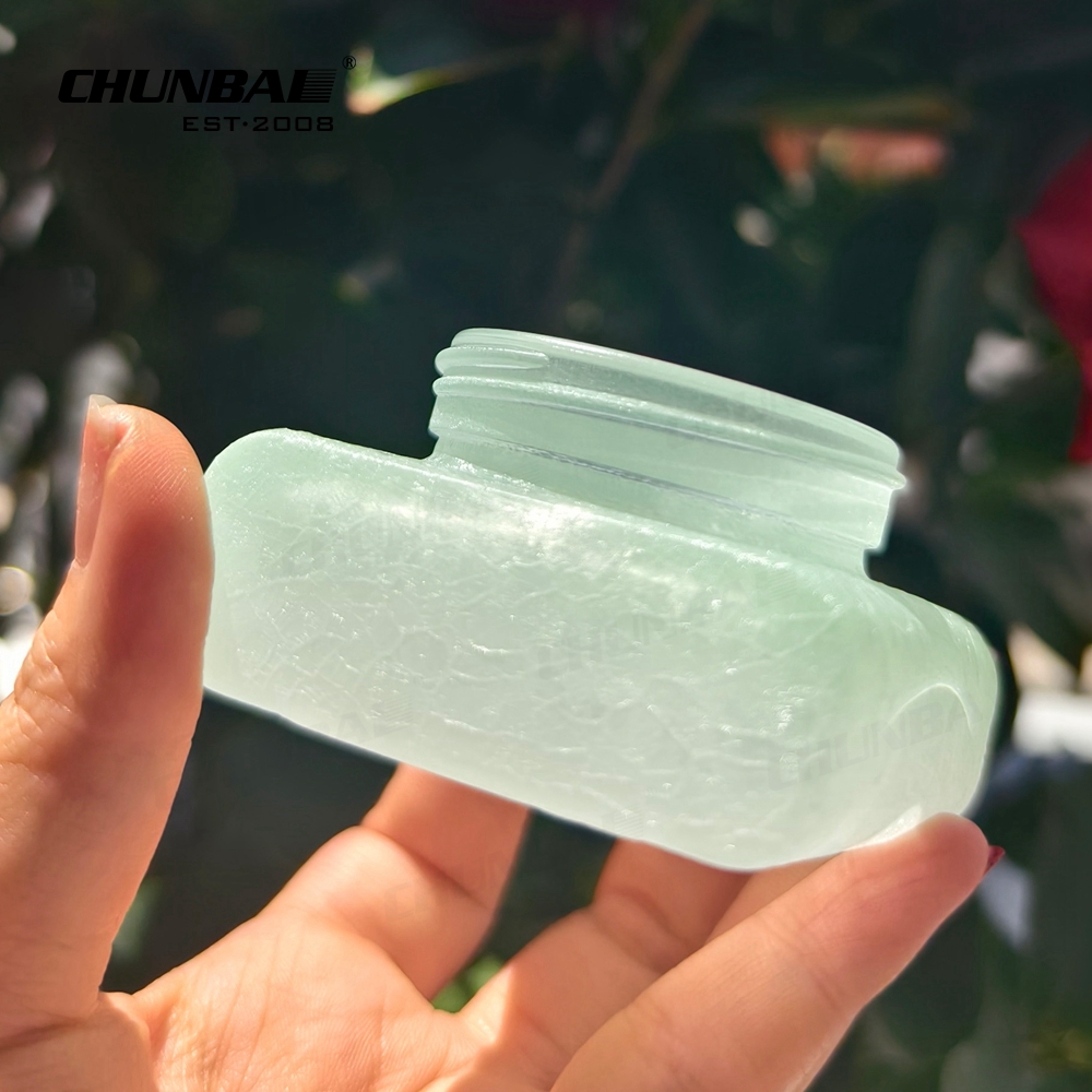 Chunbai New Product Ice Cracking Glass Cream Jar